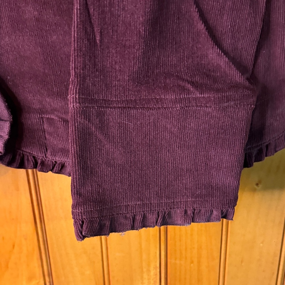 Artisan Vintage Deep Purple Corduroy Embroidered Blazer - Picture 4 of 6